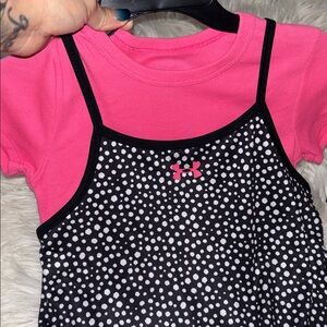 Girls under armour shirt tank dress combo